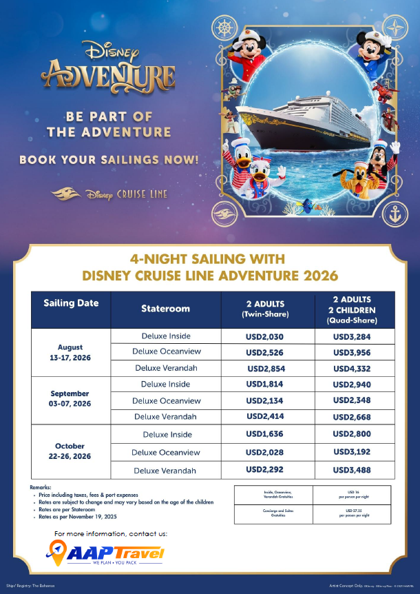 Disney Adventure Cruise - Featured cruise